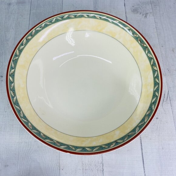 PTS international Interiors PROVENCE Fruit Leaves Porcelain Round Serving Bowl - Picture 7 of 16